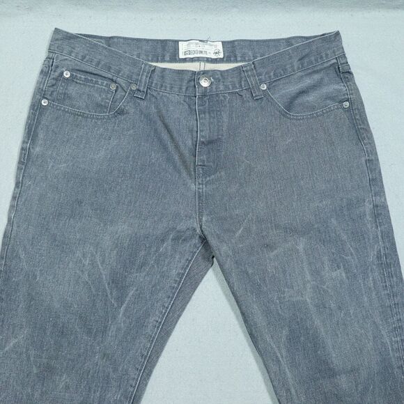 Ecko Unltd Jeans Men 38x30 711 Slim Fit Gray Denim Pants Casual Straight Leg - Picture 2 of 11